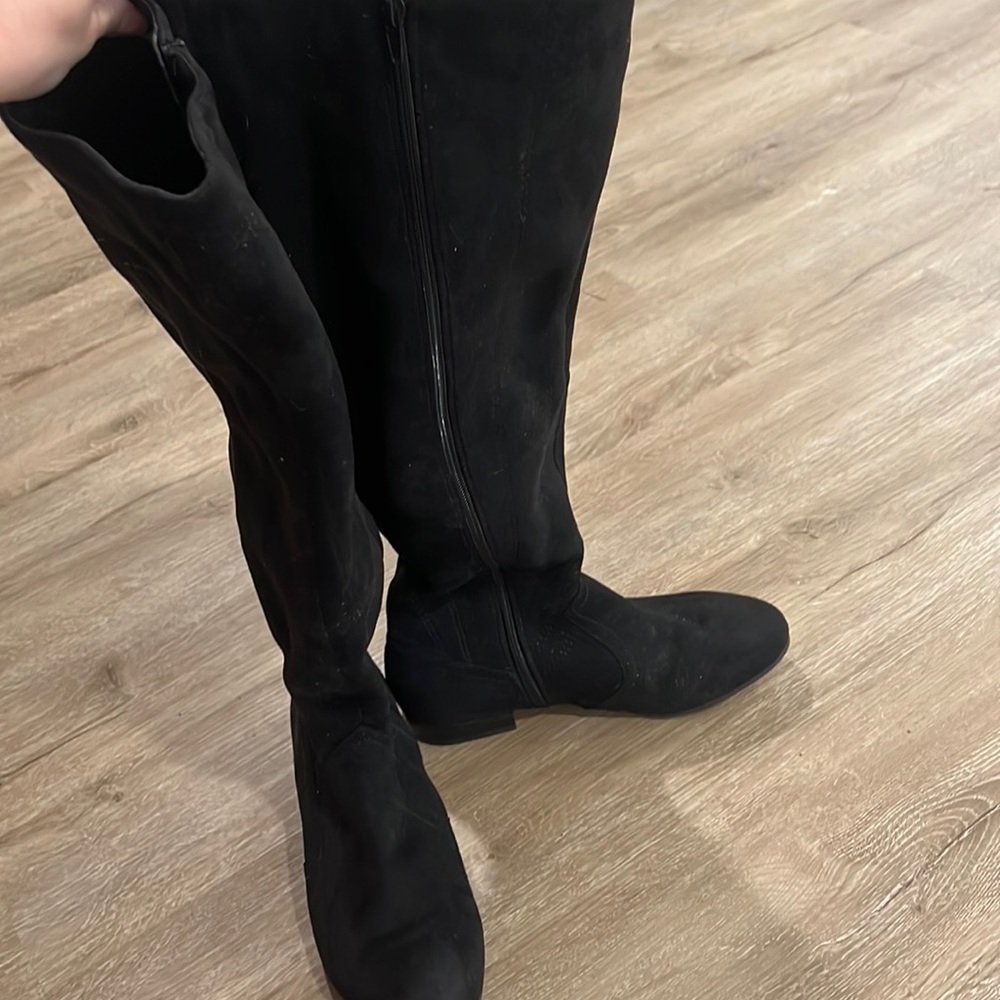Black over the knee boots